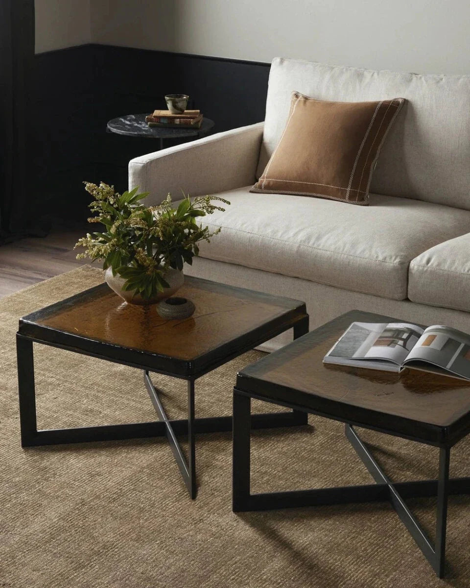 Lennie Cast Glass Bunching Table