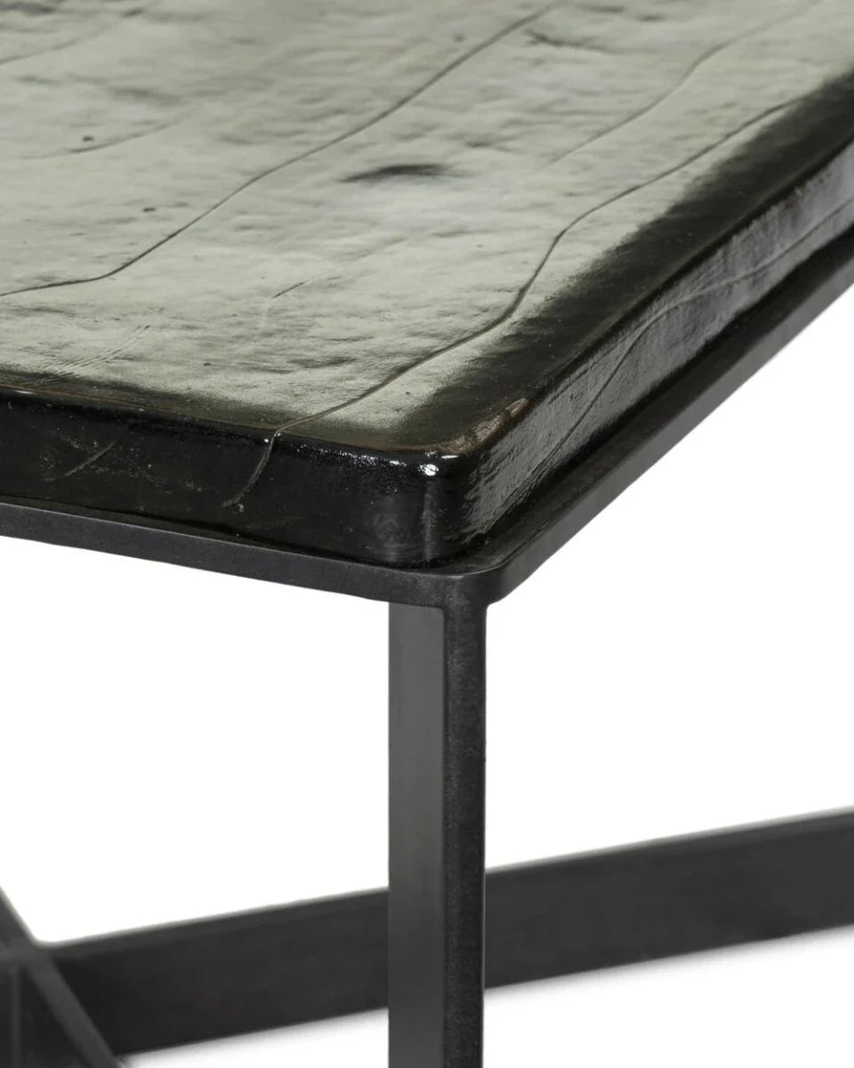 Lennie Cast Glass Bunching Table
