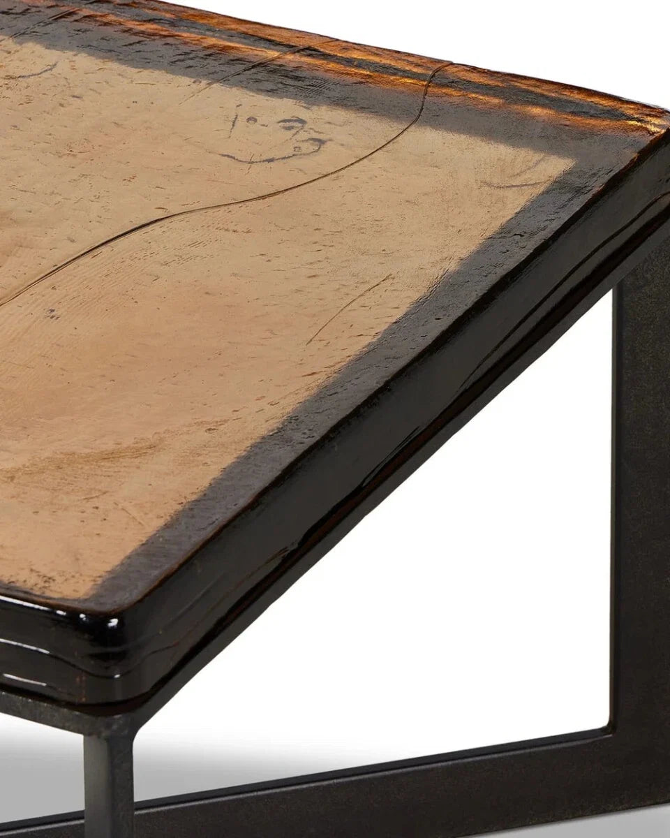 Lennie Cast Glass Bunching Table