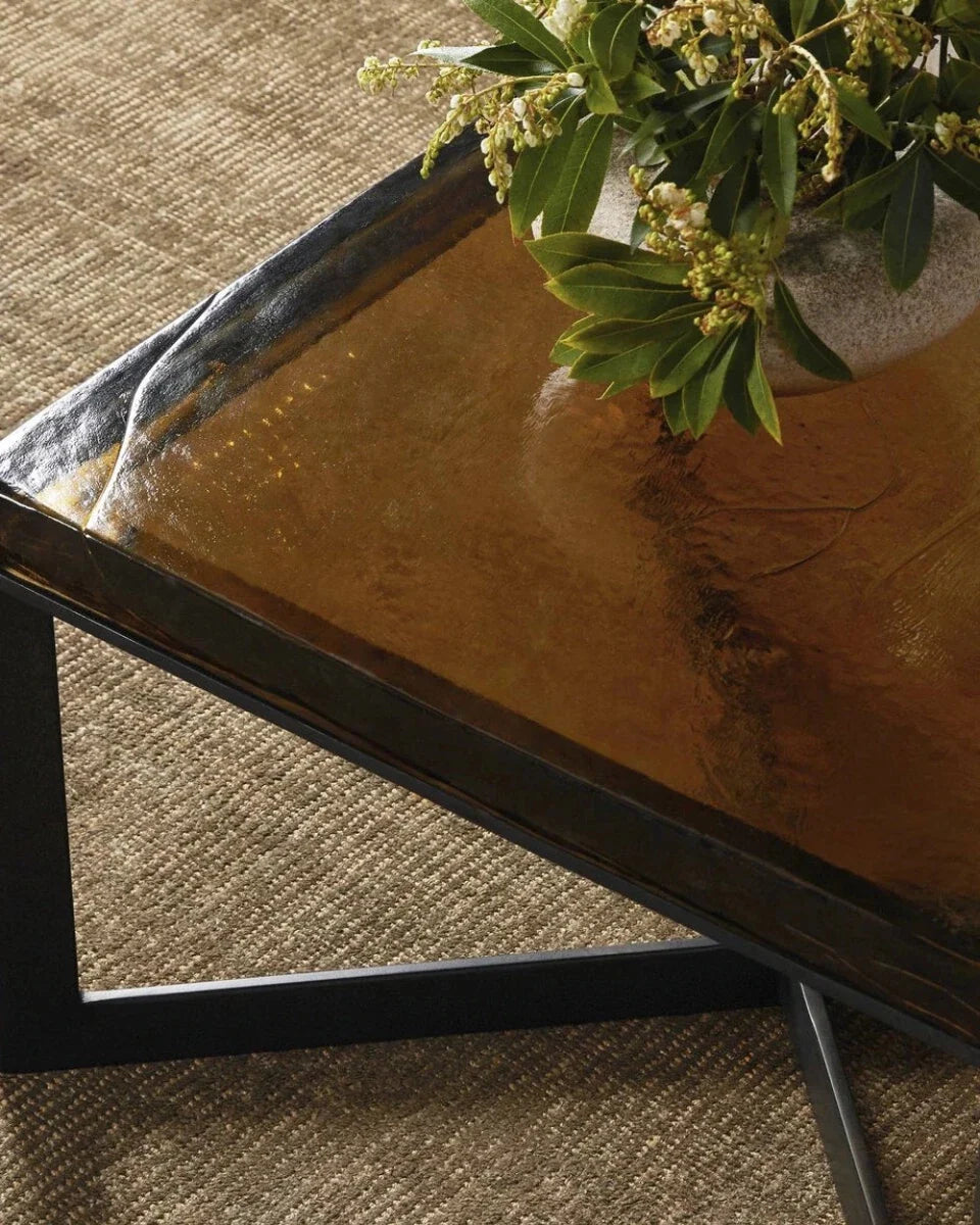 Lennie Cast Glass Bunching Table