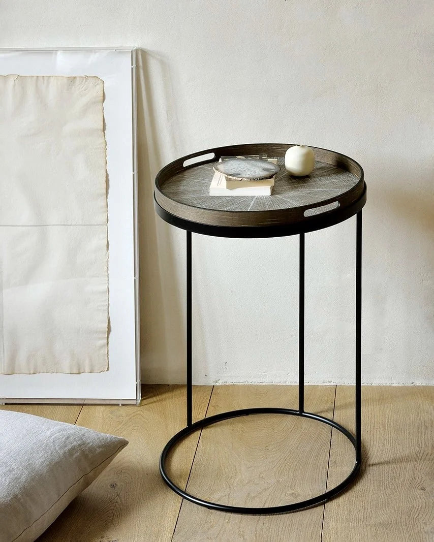 Slice Wooden Round Tray