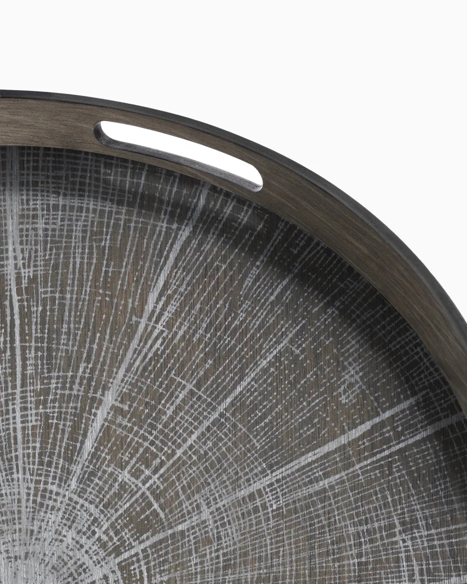 Slice Wooden Round Tray