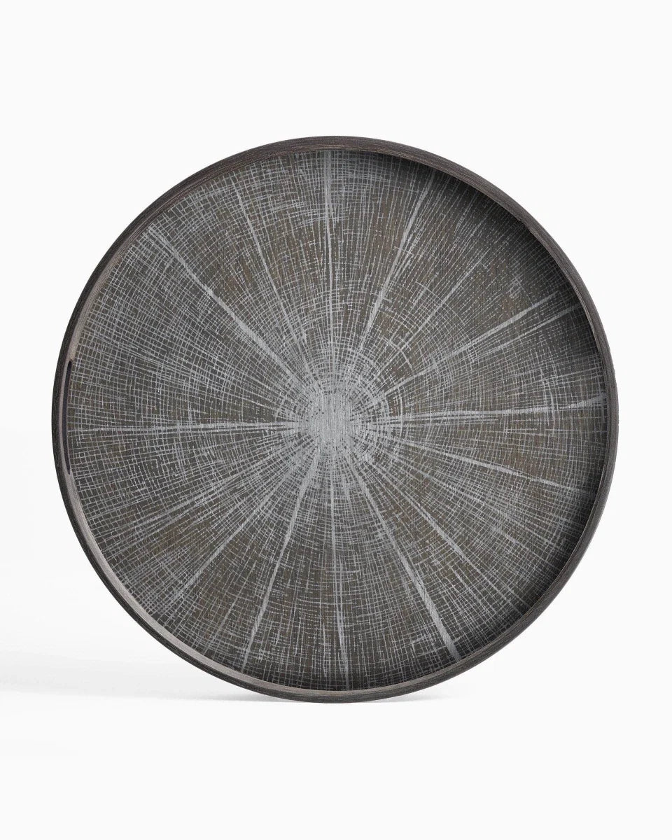 Slice Wooden Round Tray