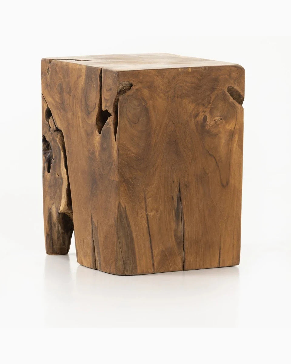Teak Square Stool