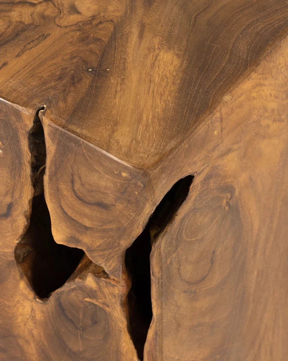 Teak Square Stool