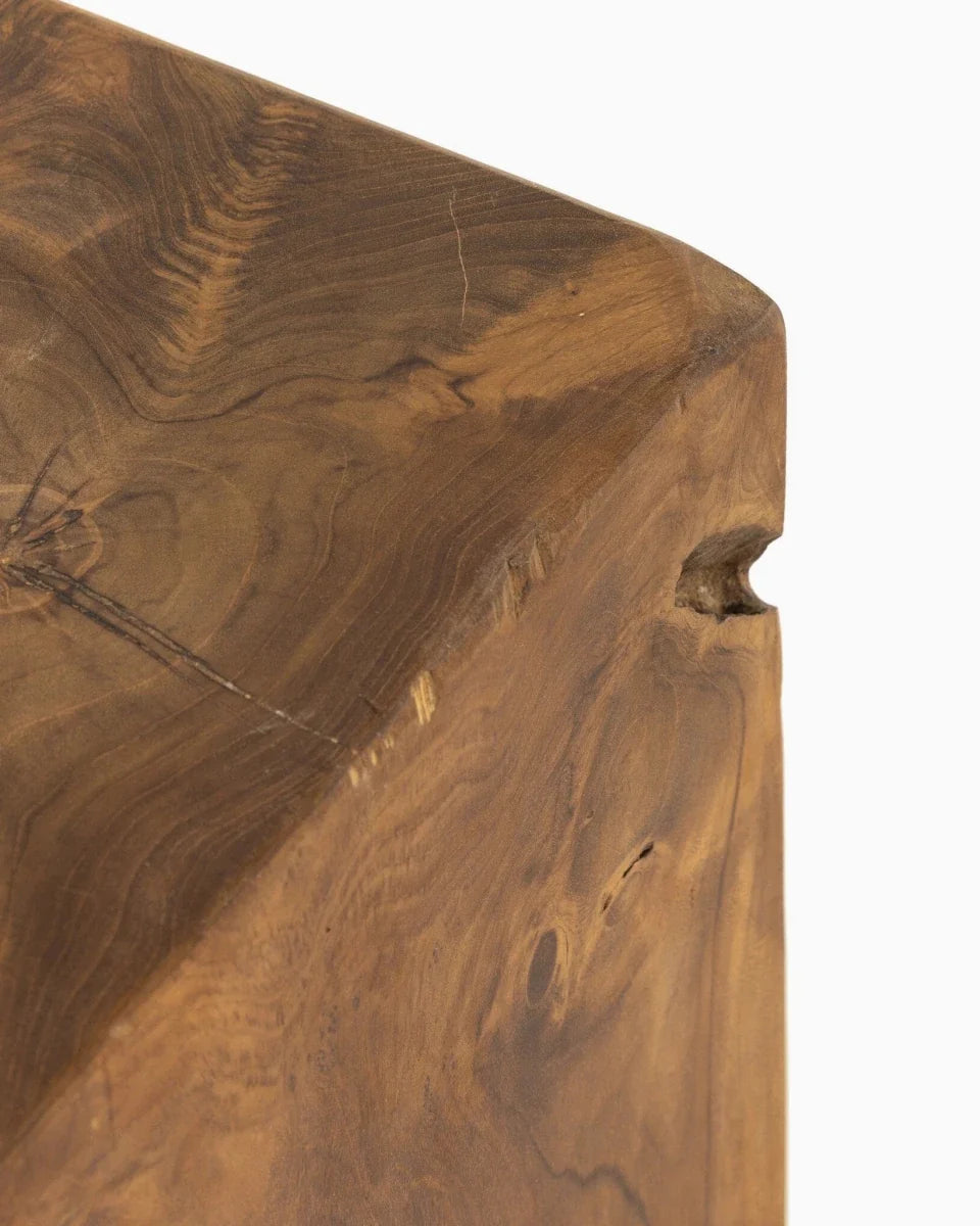 Teak Square Stool