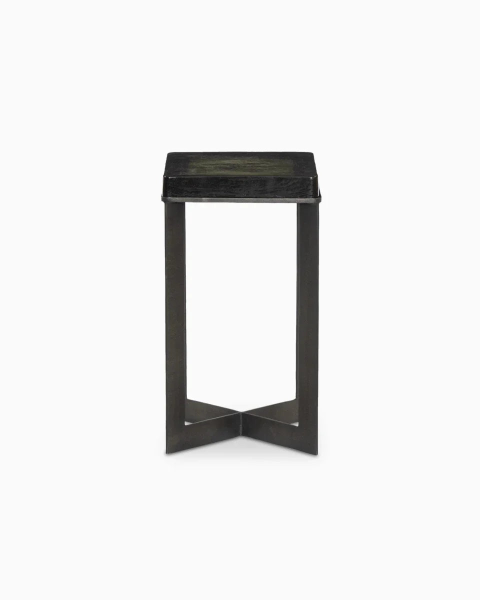 Lennie Cast Glass End Table