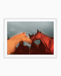 Sunset Horses by Coup d'Esprit