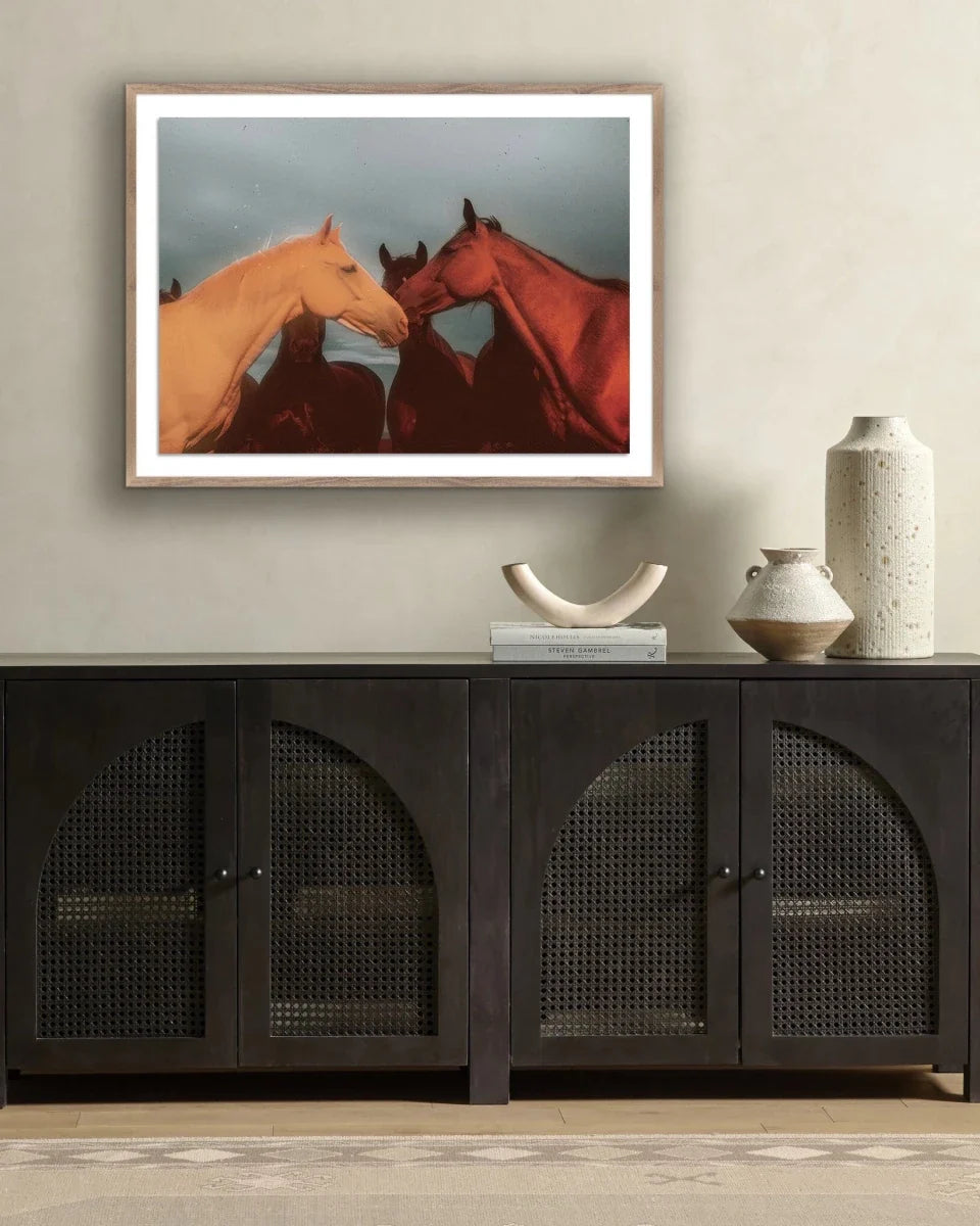 Sunset Horses by Coup d'Esprit