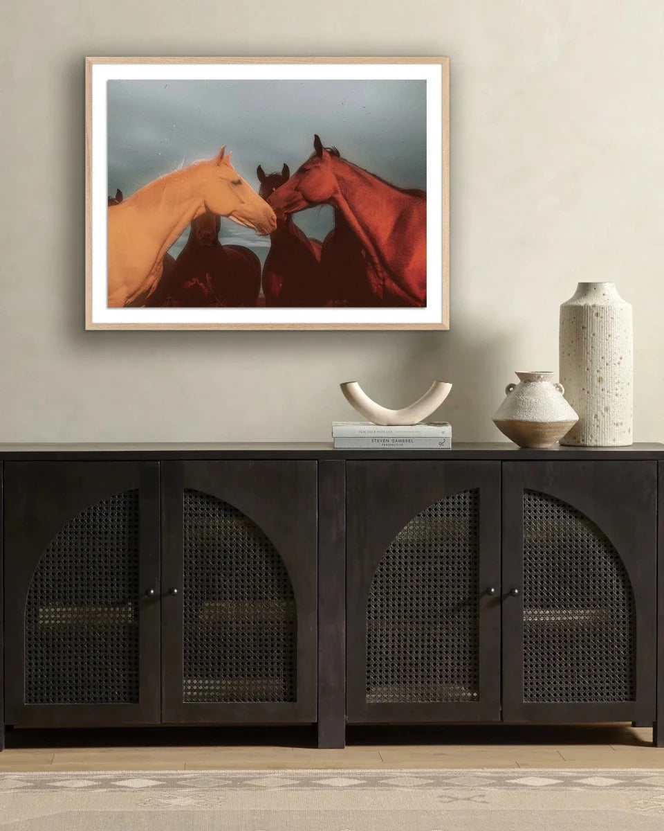 Sunset Horses by Coup d'Esprit