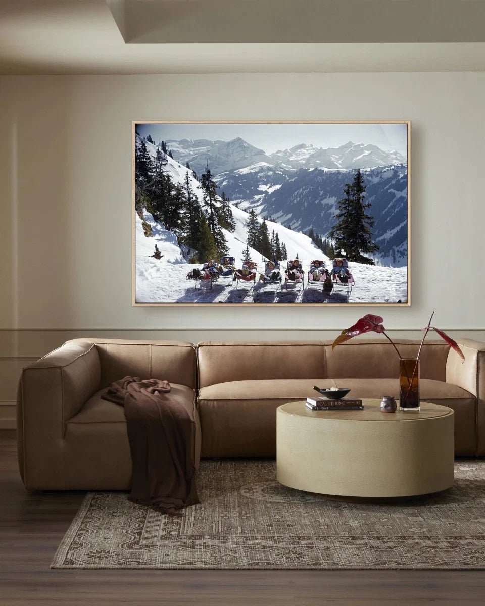 Lounging In Gstaad by Slim Aarons