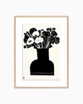 Woodblock Floral II by Roseanne Kenny
