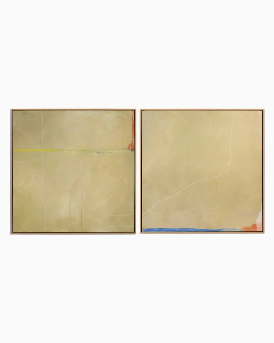 Lines Diptych by Lauren Fuhr