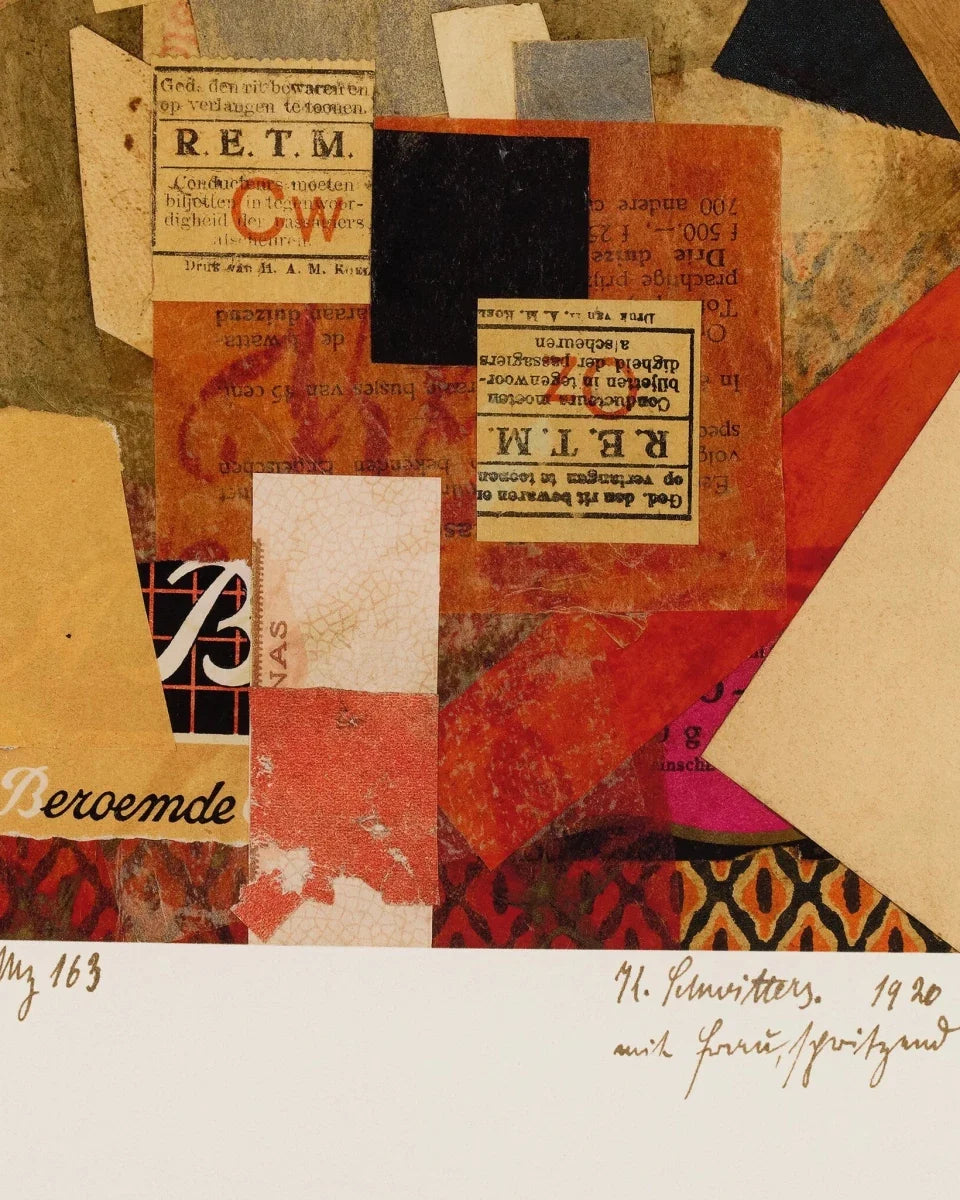 Continental Ephemera Set Of 6 by Kurt Schwitters