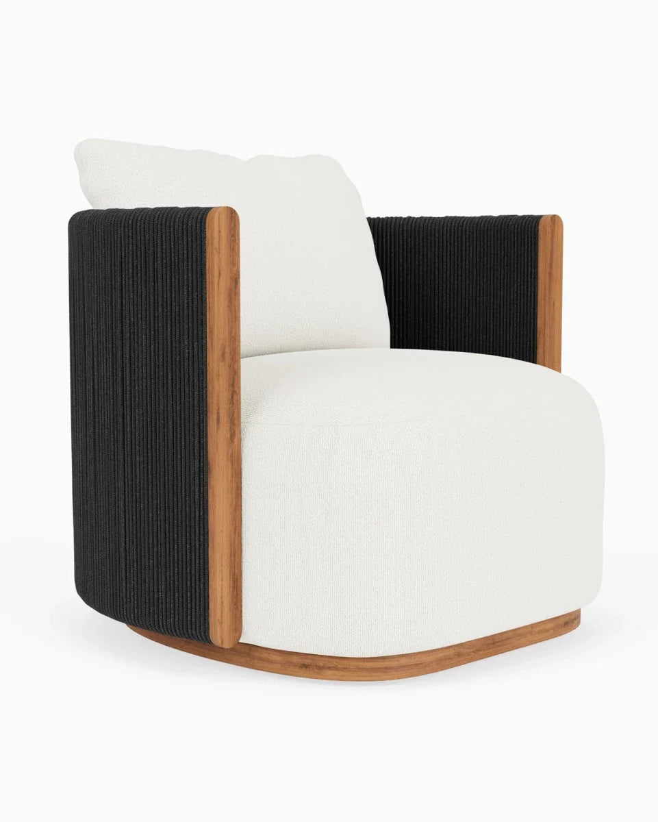 Outdoor Spruce Swivel Lounge Chair