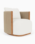 Outdoor Spruce Swivel Lounge Chair