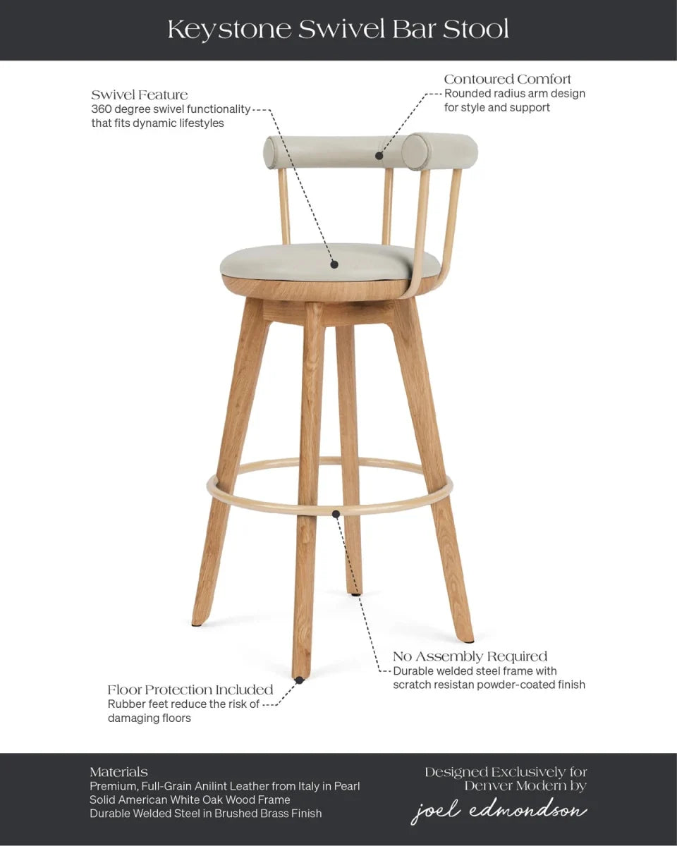 Keystone Swivel Counter & Bar Stool