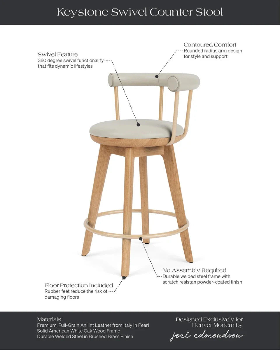 Keystone Swivel Counter & Bar Stool