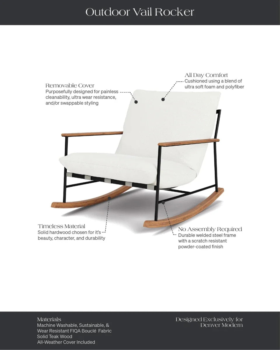 Outdoor Vail Lounge Rocker