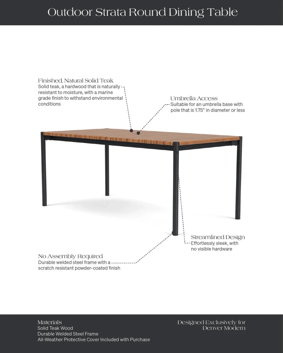 Outdoor Strata Dining Table