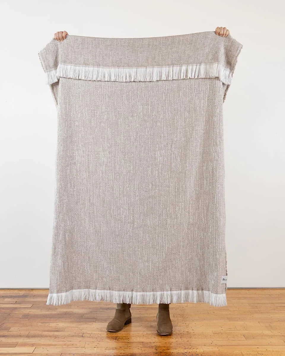 Sunbrella® Crosshatch Indoor/Outdoor Throw