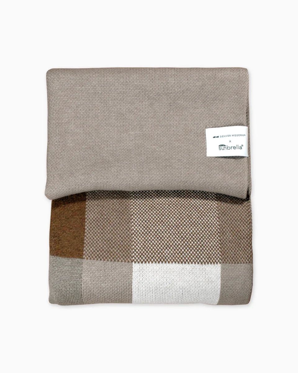 Sunbrella® Buffalo Plaid Indoor/Outdoor Throw