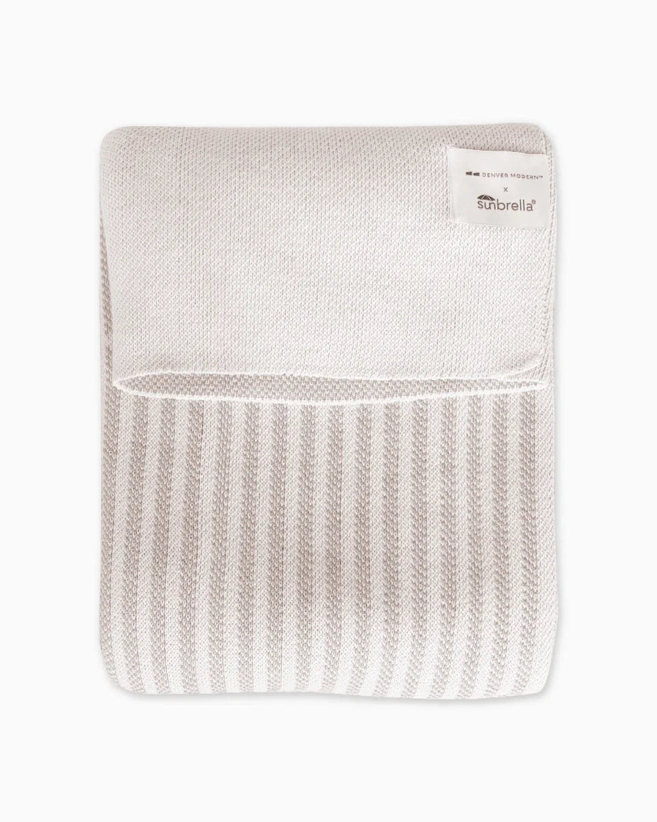 Sunbrella® Horizon Line Indoor/Outdoor Throw