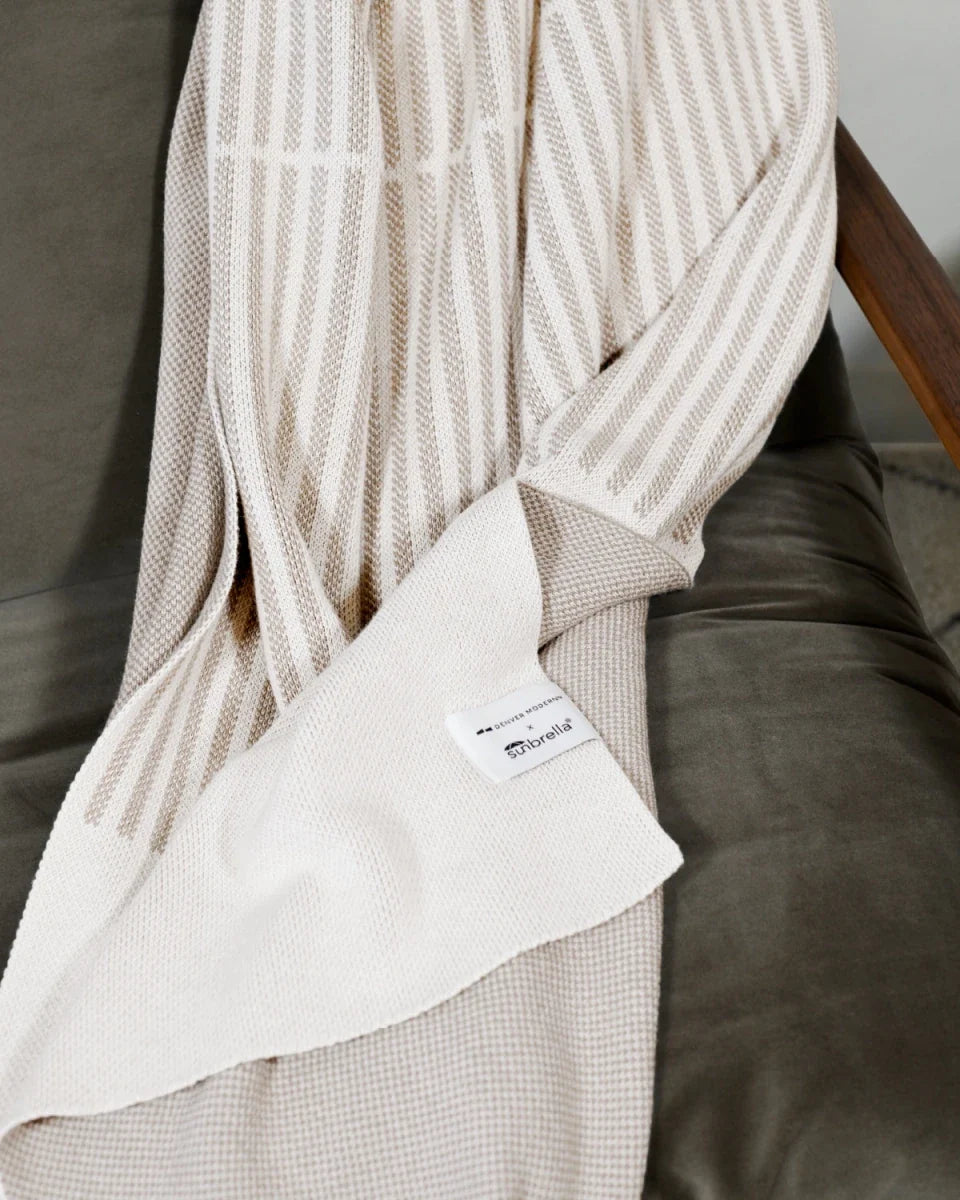 Sunbrella® Horizon Line Indoor/Outdoor Throw