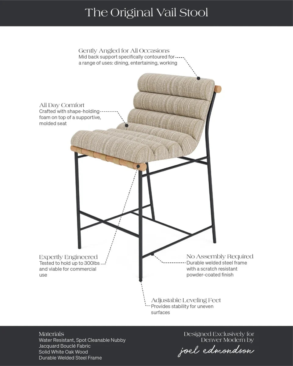 Vail Counter & Bar Stool