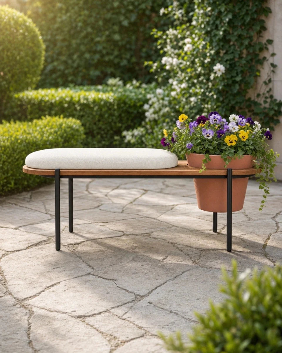Outdoor Planter Bench