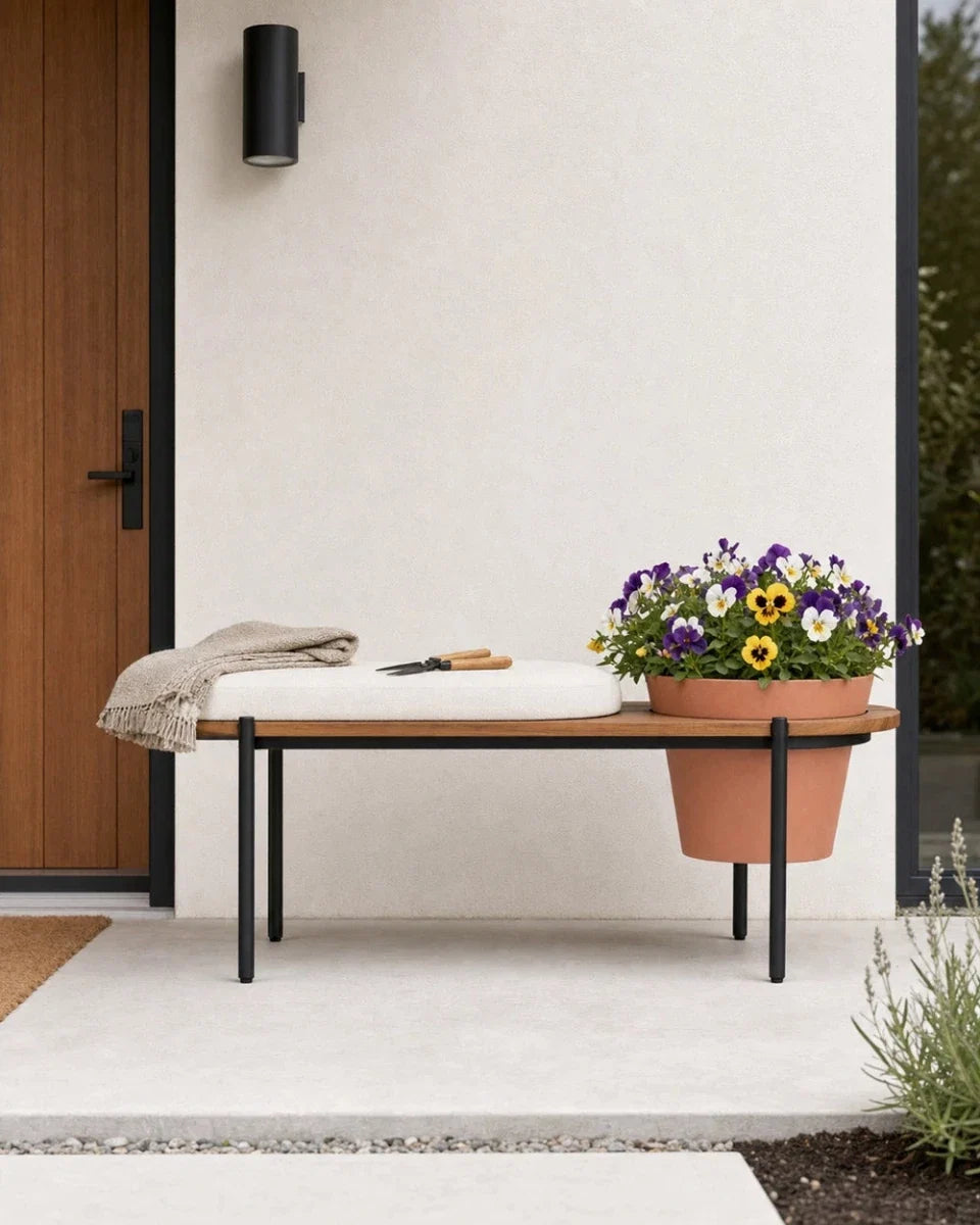 Outdoor Planter Bench