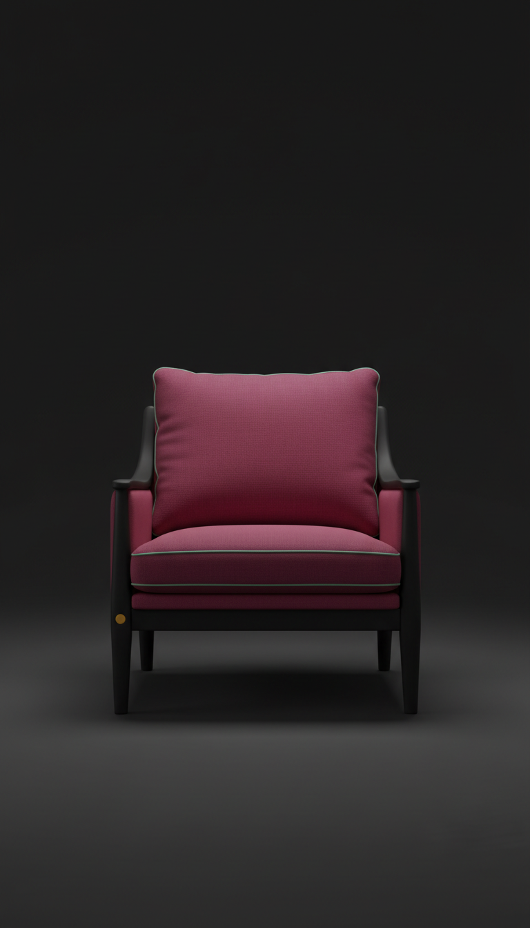 Crimson Statement Lounge Chair