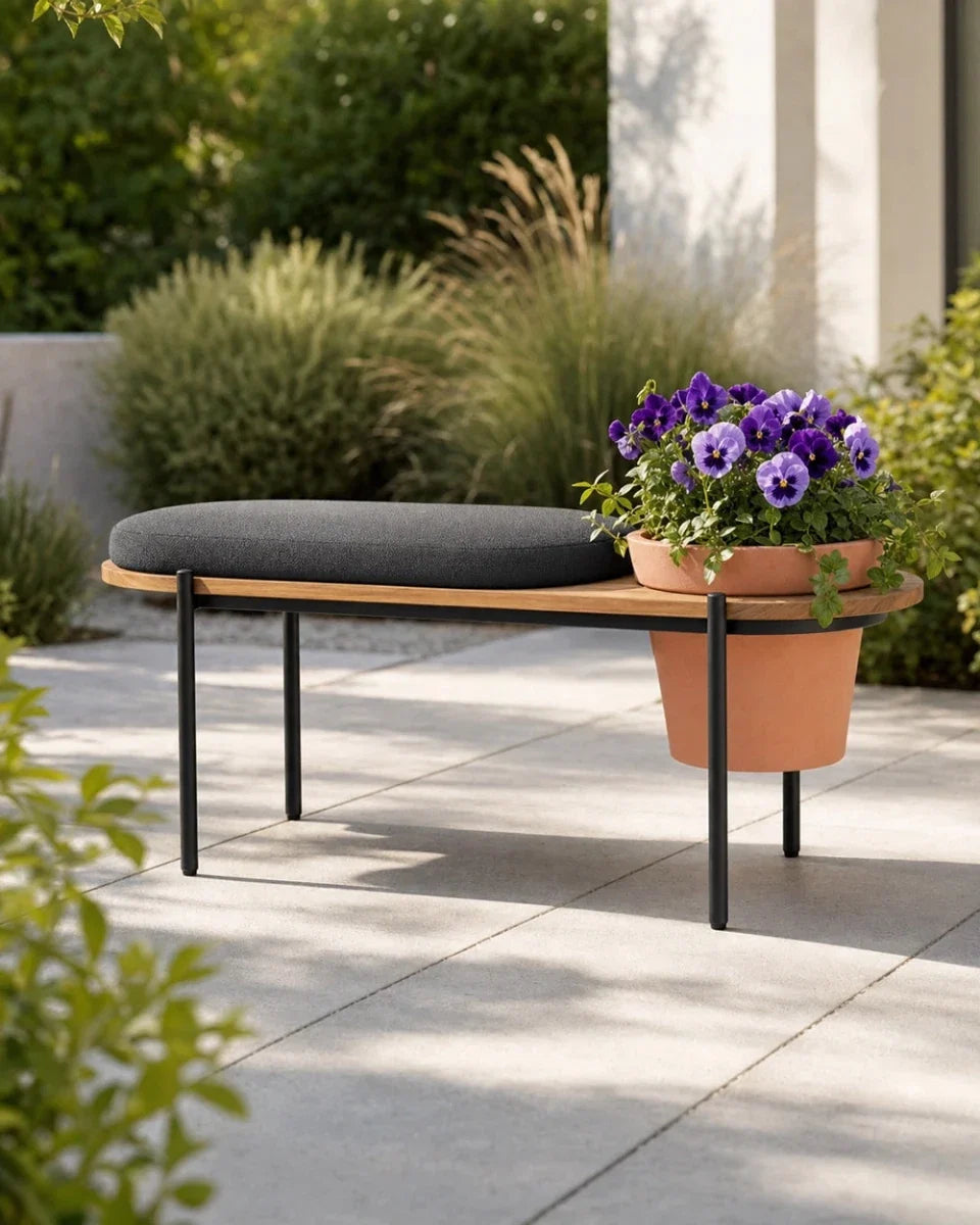 Outdoor Planter Bench