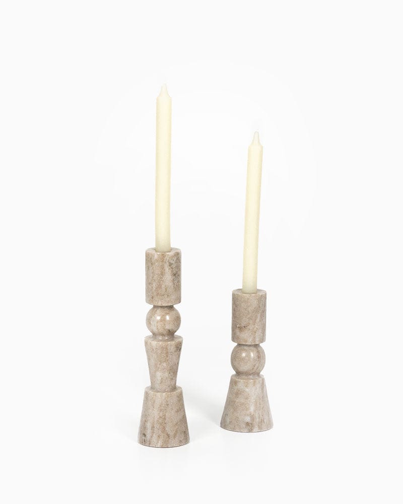 Rosette Taper Candlesticks