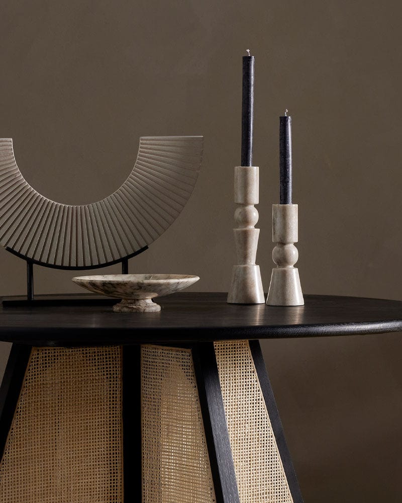 Rosette Taper Candlesticks