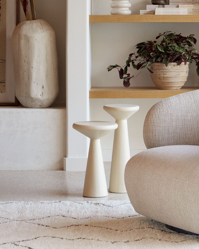 Ravine Concrete Accent Tables, Set of 2